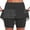 🔥 Black, variant on USSUMA Womens Letter-Print Pleated Tennis Skort with Inner Stretchy Shorts High-Waist Athletic Skirt for Tennis, Golf, Running, Yoga and Beachwear Summer Activewear, Workout