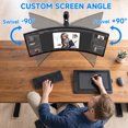 thumbnail image 2 of ﻿ TAVR Furniture Single Monitor Desk Mount Arm for 17-35 in Screens, Security Lock Freestanding Full-Motion Monitor Mount, 2 of 9