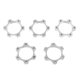 thumbnail image 4 of Adaptador de brida de asiento de 6 orificios de disco de cubos roscados ligeros de 5 uds para rueda libre, 4 of 8
