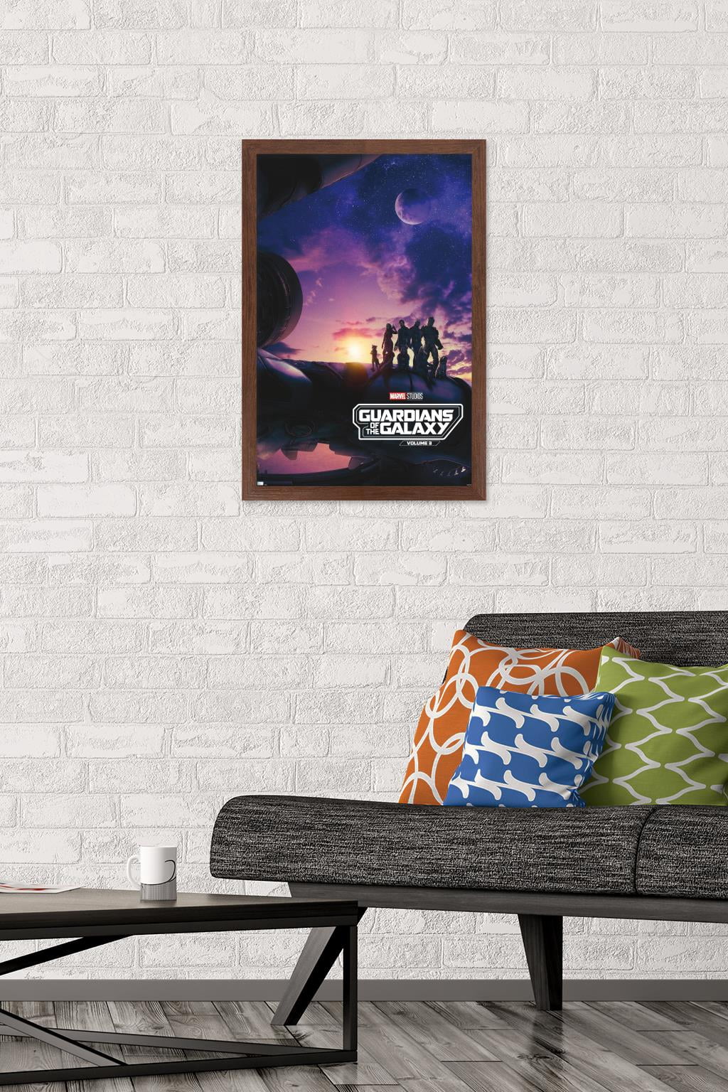 Marvel Guardians of the Galaxy Vol. 3 - Teaser One Sheet Wall Poster, 14.725" x 22.375" Framed