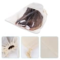 thumbnail image 4 of Almacenaje Vacío Bolsas antipolvo para bolso organizador de almacenamiento transparente con cordón beige Ehuebsd Libre de BPA, 4 of 5