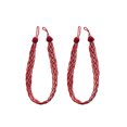 thumbnail image 1 of fastboy 2X Cravate Arrière Rideau Bandage Suspendu Décor Accessoires Ménagers Intéressant Polyvalent Ornement Polyester Exquis Rouge, 1 of 6