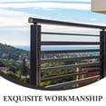 thumbnail image 3 of ETHZZLE 2Pcs Wood Handrail End Plugs Stainless Steel Round Cap Protective Cover Indoor Use, 3 of 6