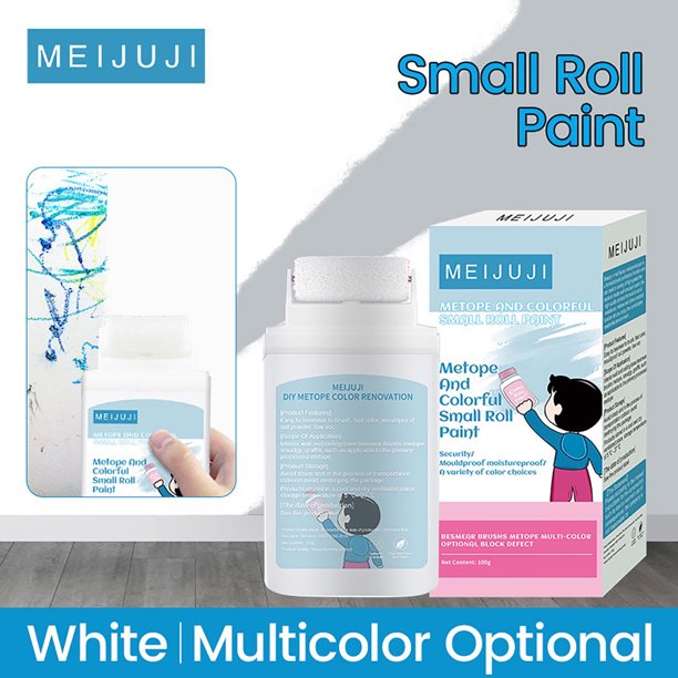 Small Roller Wall Patching Brush, Wall Repair Paste Roller, For DIY Repair Removel Wall Advertisements Dirty Shoe Prints(100ml)