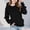 Black, variant on Abtuhar Fall Hooded Pullover Sweatshirt for Girls Solid Long Sleeve Outer Casual Tops for 2-14 Years