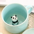 thumbnail image 2 of 2x 3D Coffee Mug Animal Inside 7 ,Cute Cartoon Handmade Ceramics Cup,Christmas, 2 of 8