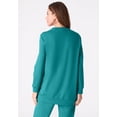 thumbnail image 2 of Roaman's Women's Plus Size Comfort+ Fleece Printed Sweatshirt, 2 of 5