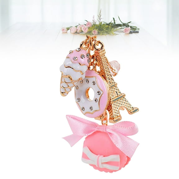 WHAMVOX Macaron Cake Keychain for Handbag Girl
