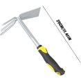 thumbnail image 2 of Juego de 4 herramientas de jardinería de mango largo de acero de alto carbono con palas, azadas, tenedor, rastrillo de mano, mango ergonómico, suministros de jardinería para hombres y mujeres, 2 of 4