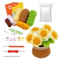 thumbnail image 1 of Lefu Beginners Crochet Flowers Kit Knitting Kit with Step-By-Step Tutorials DIY Craft, 1 of 5
