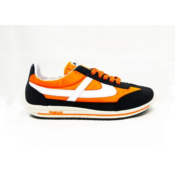 Tenis Panam Mujer Juvenil Casuales Negro Naranja Textil negro 24 Panam 126A4N