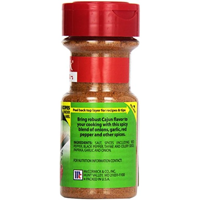 Mc Cormick Perfect Pinch Cajun Seasoning, 3.18 Oz, Salt, Spices &  Seasonings