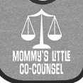 thumbnail image 4 of Inktastic Lawyer Mommy Little Co Counsel Boys or Girls Baby Bib, 4 of 4