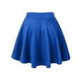 thumbnail image 2 of Made by Johnny Women's Basic Versatile Stretchy Flared Skater Skirt M ROYAL_BRITE, 2 of 6