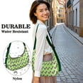 thumbnail image 4 of Kawaii Avocado Lover Print Hobo Purse for Women, Green Fresh Fruit Crossbody Tote, Lightweight Water-Resistant Shoulder Bag with Artistic Illustration Design, 4 of 4