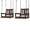 Brown, variant on SERWALL HDPE Outdoor Single Porch Swing, Single Person Swing Chair, Adirondack Hanging Chair for Outdoor Patio, Blue