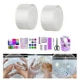 thumbnail image 2 of Blow Bubbles Double Sided Tape for Tape Traceless Fixing Home Kids Classroom DIY Craft Handmade Ball 2PCS Storage Bucket Clear, 2 of 9