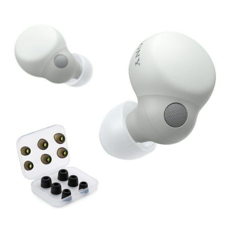 Sony LinkBuds S Truly Wireless Noise Canceling Earbud Headphones (White) Bundle