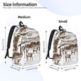 thumbnail image 2 of Easygdp Woodland Forest With Deers Mochila de Lona Resistente para Laptop, Compatible con Laptops de 15 a 17 pulgadas, Ideal para Escuela, Trabajo y Viajes-Small, 2 of 5