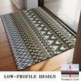thumbnail image 3 of Blue Geometric Zigzag Checker Pattern Door Rugs,Washable Non Slip Door Mats Indoor,Decorative Door Mats,Entry Mat Indoor for Entrance,Bedroom,Kitchen,Bathroom,20"x32", 3 of 6
