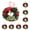 As Shown, variant on 10pcs Mini Christmas Wreaths for Tree Hanging Ornament Decor