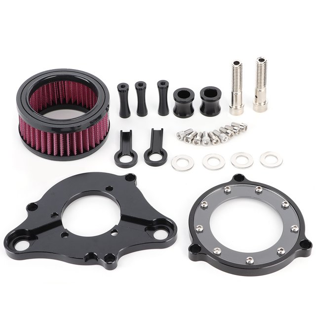 Sistema de filtro de admisión, limpiador de aire, filtro de aire tipo valla de aluminio CNC, apto para motocicletas.
