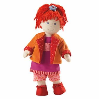 red hair doll with freckles