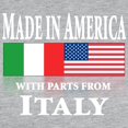 thumbnail image 3 of CafePress - Italian American Pride Women's Baseball T Shirt - Womens Baseball Tee, 3 of 4