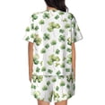 thumbnail image 3 of Kdxio St Patrick's Day3 Print Pajamas Sets for Women Short-Sleeved Pjs with Lounge Shorts Two Piece Sleepwear S-4XL, 3 of 8