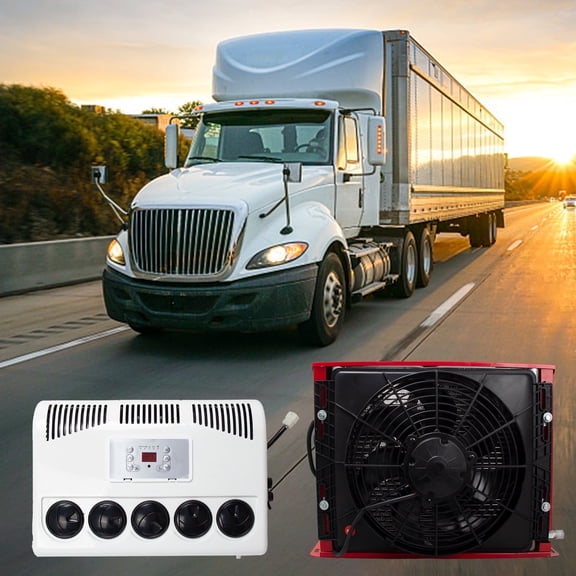 Jrswin 619 12V Air Conditioner Kit 11000 BTU Mini Split AC fits RV, Semi Trucks, Universal