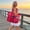 Hot Pink-home, variant on Mesh Beach Bag with Handles for Women Large Capacity Tote Bag Multiple Partitioned Compartments for Storage Bag Bathroom Toiletries Pool Bag