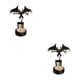 thumbnail image 3 of Cateissary Candelabros de revestimiento a prueba de herrumbre de acero inoxidable para durabilidad Decoración de Halloween Candelero C C 2piezas, 3 of 6
