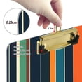 thumbnail image 6 of FORMRS Acrylic Clipboard with Low Profile Clip Standard A4 Letter Size, 12.5" x 9", Navy Blue Stripes, 6 of 8