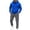 Blue, variant on Men's Sweat Suits 2 Piece Set Relaxed Fit Casual Long Sleeve Quarter Zip Hoodie Sweatshirt Sweatpants Suit Athletic Jogging Set