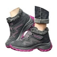 thumbnail image 3 of CAICJ98 Women’s Winter Boots Warm Lined Ankle Shoes Water Resistant Hiking Booties Non Slip Sole Winter Boots Women (Grey,Size 7.5), 3 of 9