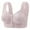 Gray, variant on Yyeselk Women's Front Closure Bras Push Up Front Button Wide Strap Bra Full Coverage Bra No Underwire Daily Bras for Older Women Gray 42