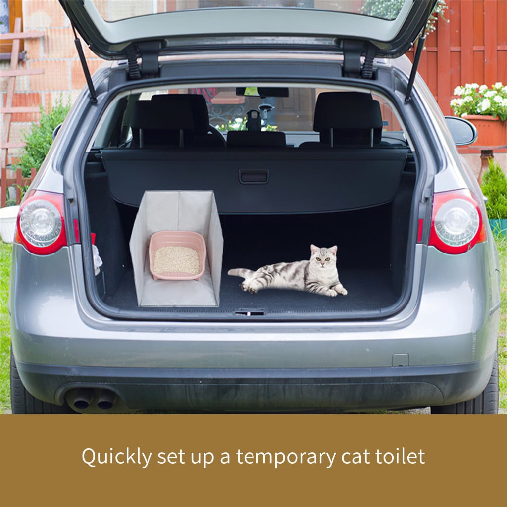 Splash Proof Litter Tray Barrier PVC Coating Protector Mat For Pet Litter Box