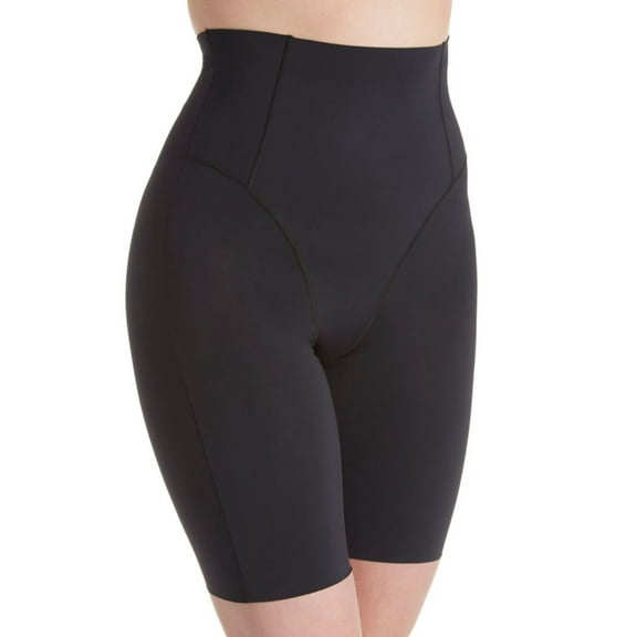 SlimMe High-Waisted Thigh Shaper Compression Shorts - Womens - Female, Small, Black