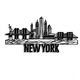 thumbnail image 1 of Cuadro Decorativo de Metal con Diseño NY Mediano, 1 of 4