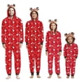 thumbnail image 3 of Luiryare Matching Family Christmas Pajamas Sleepwear Jumpsuit Hoodie Snowman Print Sleeper Onesie for Baby Adults, 3 of 4