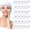 White, variant on 30 Pack Headband Facial Esthetician Hair Wrap for Women Adjustable Makeup Shower Stretch Towel with Tape(White)