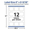 thumbnail image 6 of Avery Removable Arched Square Labels, 2" x 2-3/16", 1,200ct, 6 of 10