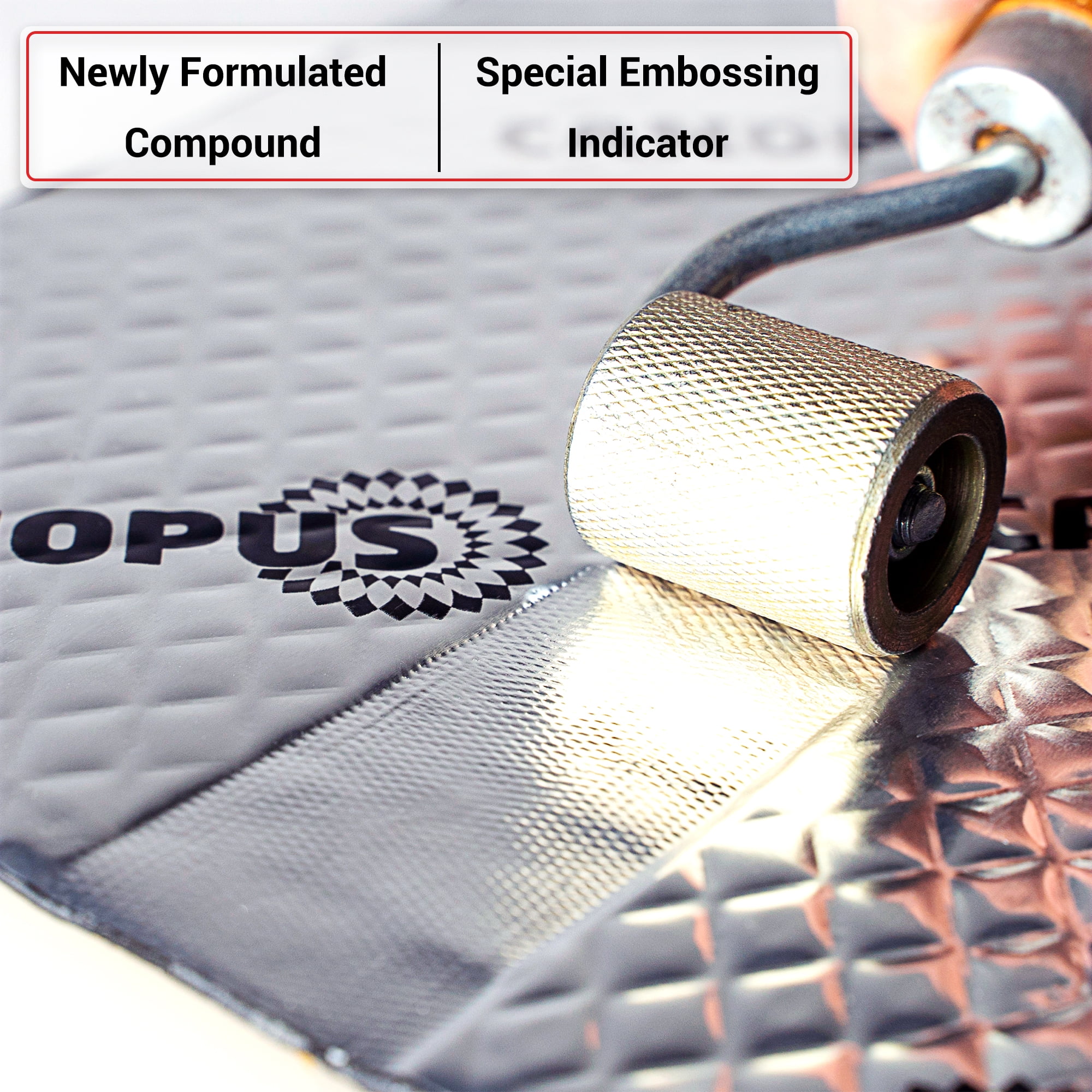 CANOPUS Car Sound Deadening Mat, 80 mil 5 sqft, Pack of 5 Sheets, Butyl Sound Deadener Mat, Audio Car Sound Dampening Material for Car Trunk, Door, Floor and Ceiling, Silver
