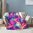 thumbnail image 2 of Volleyball Throw Blanket Ultra Soft Cozy Decorative Flannel Blankets for Home Bed Couch Chair Travel 50x40, 2 of 6