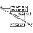 thumbnail image 2 of Febest STEERING TIE ROD # 0222-C11 OEM 48521-3U025, 2 of 2
