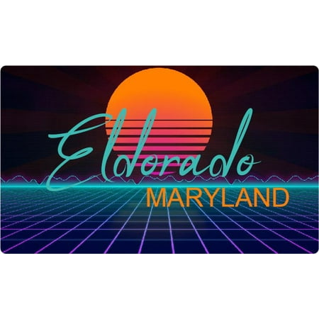 

Fairview Maryland 4 X 2.25-Inch Fridge Magnet Retro Neon Design