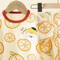 thumbnail image 4 of HCNTES Boy's 2 Piece Beach Vacation Textured Linen Outfit Short Sleeve Button Down Shirt Top and Shorts Summer Set(Yellow,7-8 Years), 4 of 5