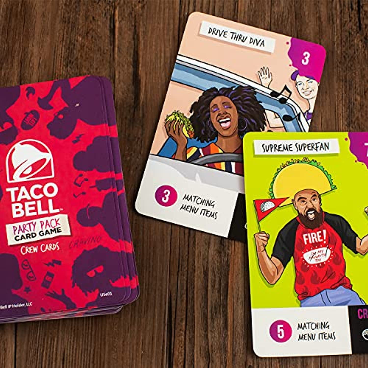 Taco Bell Party Pack Card Game