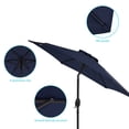 thumbnail image 4 of CHYVARY 7.5 FT Patio Shade Umbrellas with Tilt Button for Patio, Outdoor, Garden and Pool,Navy Blue, 4 of 8