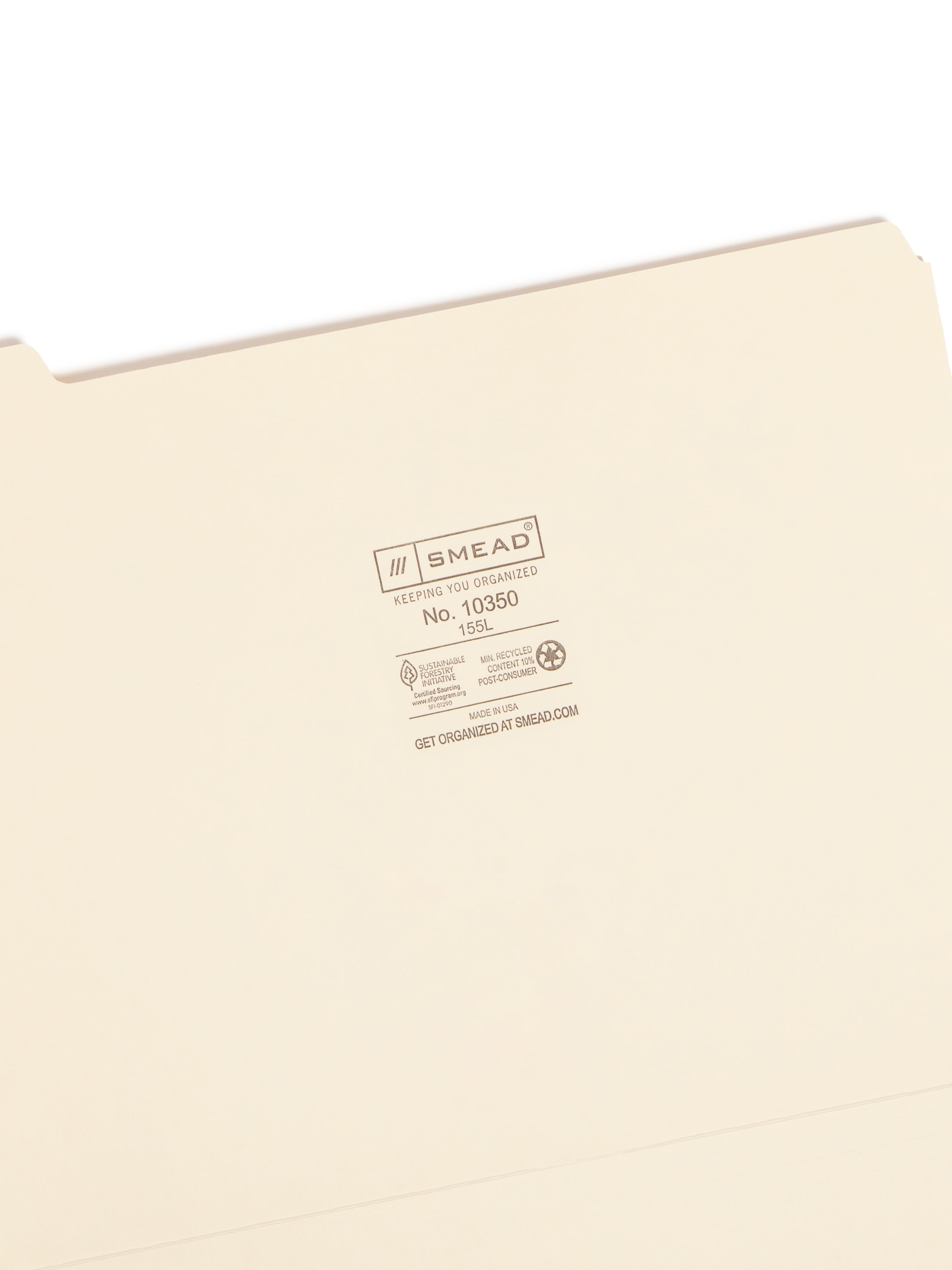 Smead Manila Folders 1/5-Cut Tab 100/BX Letter (10350)